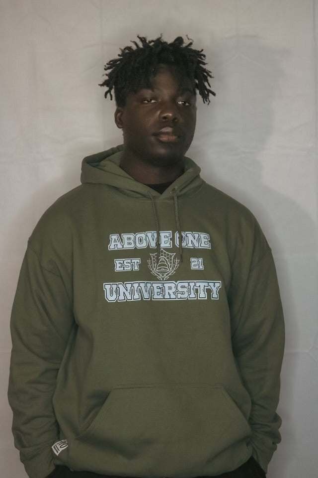 University Hoodie  (Military Green )